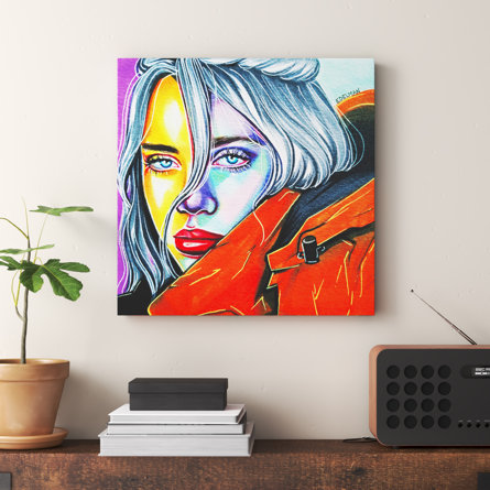 Trent Austin Billie Eilish - Graphic Art Print on Canvas | Wayfair.co.uk